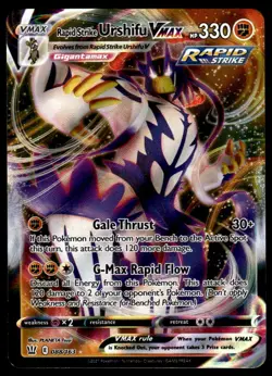 Pokemon TCG SWSH05: Battle Styles #088/163 Rapid Strike Urshifu VMAX Holo - Image 1