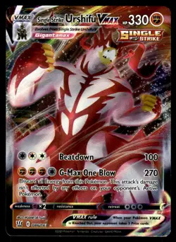 Pokemon TCG SWSH05: Battle Styles #086/163 Single Strike Urshifu VMAX LP - Image 1