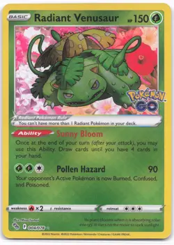 Pokemon GO #004/078 Radiant Venusaur - Image 1