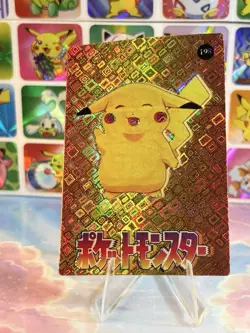 Pokemon Pikachu Vintage Pocket Monsters Vending HOLO Prism Sticker 1998 Nintendo - Image 2
