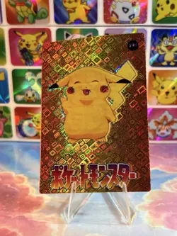 Pokemon Pikachu Vintage Pocket Monsters Vending HOLO Prism Sticker 1998 Nintendo - Image 3