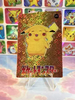 Pokemon Pikachu Vintage Pocket Monsters Vending HOLO Prism Sticker 1998 Nintendo - Image 4