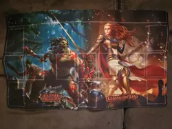 Flesh And Blood TCG - Classic Battles Playmat - Rhinar & Dorinthea - Image 1