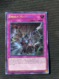 Evenly Matched MP18 EN154 Secret Rare Near Mint - Image 3