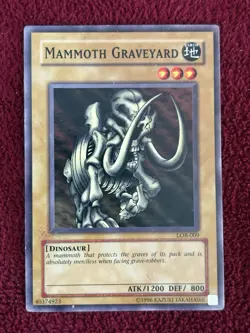 Mammoth Graveyard LOB-009 Unlimited Ed. YUGIOH Legend of Blue-eyes White Dragon - Image 1