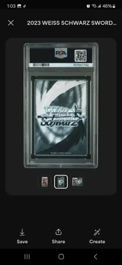 2023 Weiss Schwarz SAO 10th Anniversary Game of Life or Death SEC PSA 10 Gem - Image 2