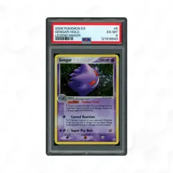Pokemon 2006 EX Legend Maker 5 Gengar Holo Card PSA 6 - Image 3