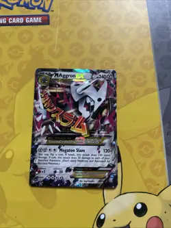 Mega-Aggron EX Primal Clash Holo Rare Card 94/160 - Image 1