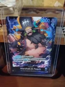 Marshall.D.Teach OP09-081 ONE PIECE Tcg Card Game NM BLACK Leader - Image 1