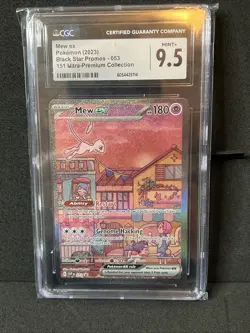 Pokemon TCG Graded Card- CGC 9.5 Mew EX 053 151 Promo OBO - Image 5