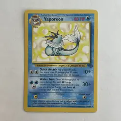 Vaporeon 28/64 Normal Unlimited LP/NM Jungle Set Pokemon Card TCG - Image 1