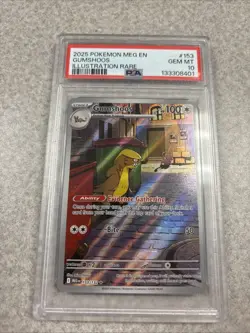 Pokemon TCG Gumshoos 153/132 Meg en Mega Evolution Illustration Rare Card - Image 1