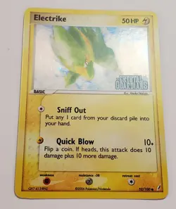 Electrike Crystal Guardians Reverse Holo Stamped Pokemon TCG 2006 Card 52/100 NM - Image 2