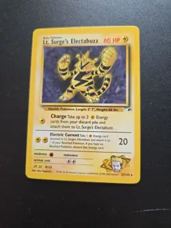 Pokemon Card: Gym Heroes Rare: Lt. Surge's Electabuzz 27/132 NM - Image 1