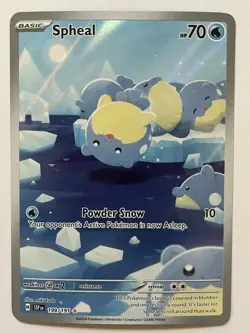 Spheal 199/191 SSP EN Surging Sparks Illustration Rare Pokemon Card Holo NM - Image 1