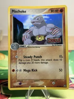 Machoke 33/108 Reverse Holo Uncommon EX Power Keepers Stamped Pokemon Card - Image 1