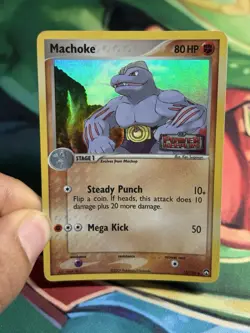 Machoke 33/108 Reverse Holo Uncommon EX Power Keepers Stamped Pokemon Card - Image 3
