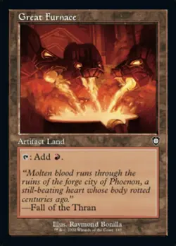 1x Great Furnace NM-Mint, English Commander: The Brothers' War MTG Magic - Image 1