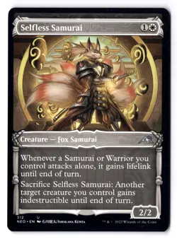 Selfless Samurai NM* SHOWCASE Kamigawa Neon Dynasty ENGLISH 312 -UnltdCards - Image 1