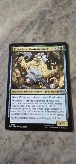 Pizza Face, Gastromancer Teenage Mutant Ninja Turtles Regular Uncommon MTG NM - Image 1