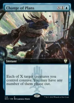 MTG Change of Plans (Extended Art) - Commander: Streets of New Capenna NM - Image 1