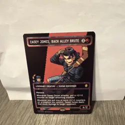 SURGE FOIL SHIPS ASAP NM Casey Jones, Back Alley Brute Teenage borderless MTG - Image 1