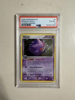 Pokemon 2006 Gengar #5 Legend Maker Holo PSA 6 - Image 1