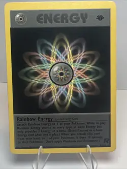 LP 1st Edition Rainbow Energy 80/82 Regular/Non-Holo Team Rocket Pokemon Card - Image 1