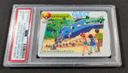 Pokemon Japanese Bandai Blastoise VS Gyarados #118 PSA 10 Carddass Anime Ser. 4 - Image 1