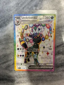 Pokemon Prismatic Evolutions Umbreon ex 176 SVP176 Figure Collection Promo NM - Image 1