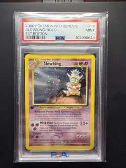 PSA 9 1st Edition Slowking Holo 14/111 Neo Genesis Pokemon 2000 - Image 1