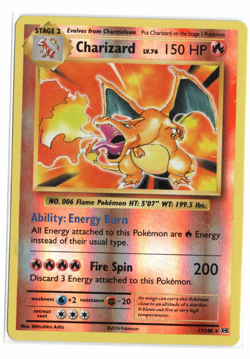 Pokemon Charizard Reverse Holo 11/108 - XY - Evolutions - Image 1