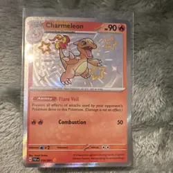 Pokemon Charmeleon Stage 1 90HP 110/091 SV Paldean Fates Shiny Rare Holo English - Image 1