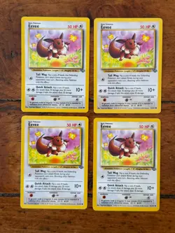 (Lot of 4) 1999 Pokemon Eevee 51/64 Jungle Regular Vintage TCG - NM/LP - Image 1