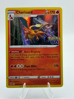 Charizard 010/078 Pokemon GO Holo Rare 170HP English Pokemon TCG - Image 1