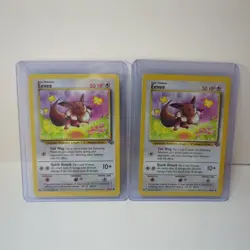 Eevee 51/64 Jungle Regular Lot of 2 Pokemon TCG - Image 1