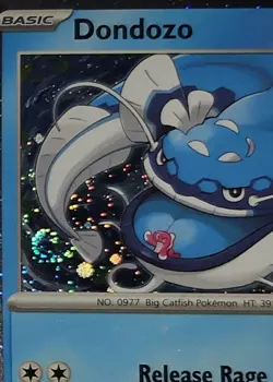Fart Swirl 🌀 Dondozo 061/198 Cosmos Holo Bleed Error Rare Pokemon Stamped TCG - Image 1
