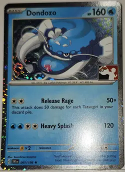 Fart Swirl 🌀 Dondozo 061/198 Cosmos Holo Bleed Error Rare Pokemon Stamped TCG - Image 3