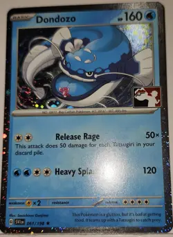 Fart Swirl 🌀 Dondozo 061/198 Cosmos Holo Bleed Error Rare Pokemon Stamped TCG - Image 4