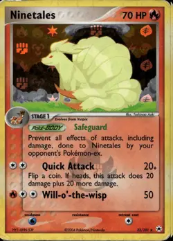 Ninetales 22/101 Reverse Holo Rare EX Hidden Legends Pokemon - Image 1