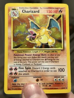 Charizard - 4/102 - Holo Rare - Base Set Unlimited - Pokemon TCG - HP - Image 4