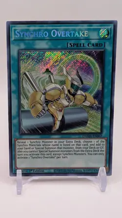 Yugioh - Synchro Overtake DAMA-EN067 1st Edition SECRET LP X1 - Image 1