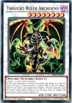 Thought Ruler Archfiend - BROL-EN070 - Ultra Rare 1st Edition Yugioh - Image 1