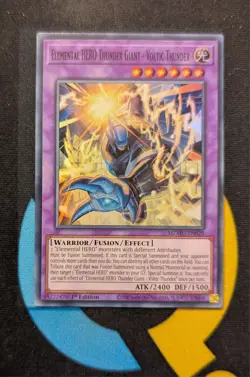 MZMU-EN029 Elemental HERO Thunder Giant - Voltic Thunder Super Rare 1st YuGiOh - Image 1