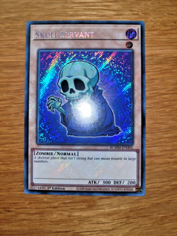 Yugioh Skull Servant BLMM-EN002 Secret Rare English 1st Edition Chibi - Image 1