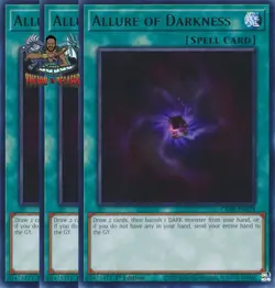 Yugioh! 3x Allure of Darkness CRBR-EN028 Rare 1st Ed NM - Image 1
