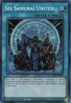 Yugioh Six Samurai United RA03-EN054 - Secret Rare - Image 1