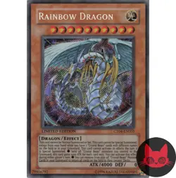 Yugioh Rainbow Dragon CT04-EN005 Secret Rare Limited Edition MP - Image 1