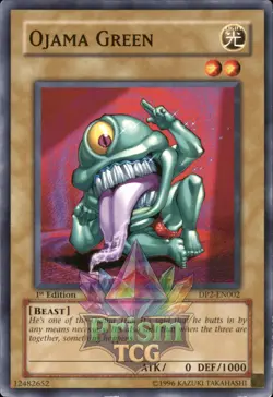 1st Ed Ojama Green DP2-EN002 Yugioh - Image 1