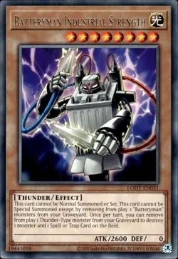Batteryman Industrial Strength - Rare LODT-EN031 (2024) - NM - YuGiOh - Image 1
